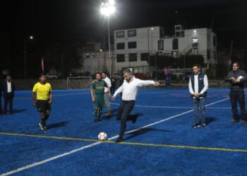 Adán Domínguez puso en marcha Torneo Intergubernamental de Futbol 7 2024
