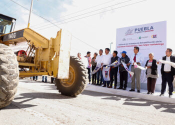 Actual gobierno estatal ejecuta obra pública como nunca había sucedido en Puebla: Sergio Salomón
