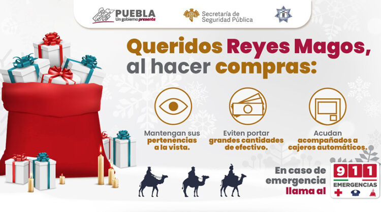 Ante “Día de Reyes Magos”, SSP emite recomendaciones de autocuidado