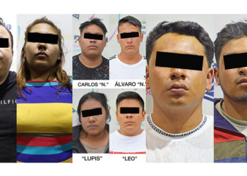 La SSC de Puebla detuvo a diez personas asociadas al robo de vehículo con violencia, al robo y comercio de autopartes