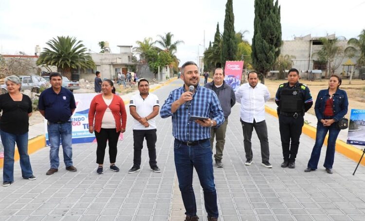 Gobierno Municipal de Puebla mejora la infraestructura de San Pedro Zacachimalpa