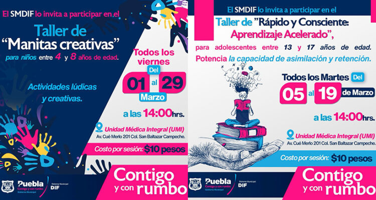 SMDIF ofrece talleres psicoeducativos a niñas, niños y adolescentes