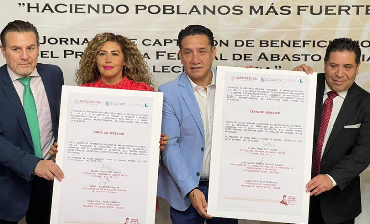 LICONSA, la CANIRAC y la Asociación Poblana de Hoteles y Moteles, firman Carta de Adhesión al Programa Federal de Abasto Social de Leche