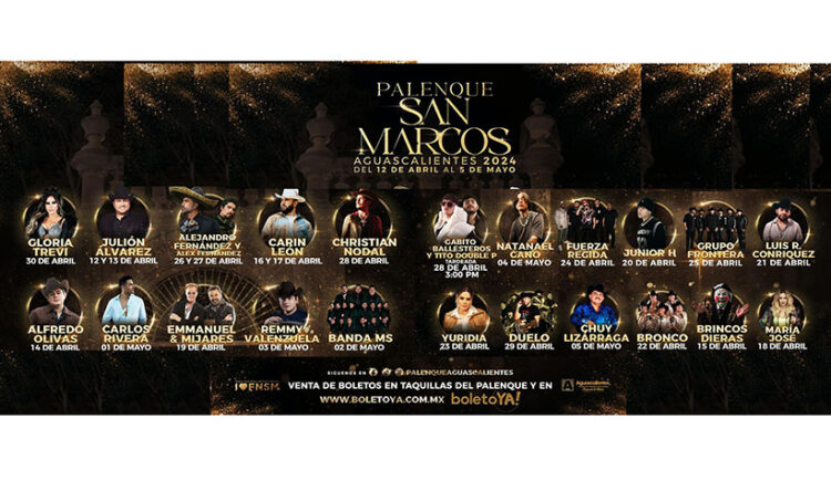 Cartel oficial Palenque San Marcos Aguascalientes 2024