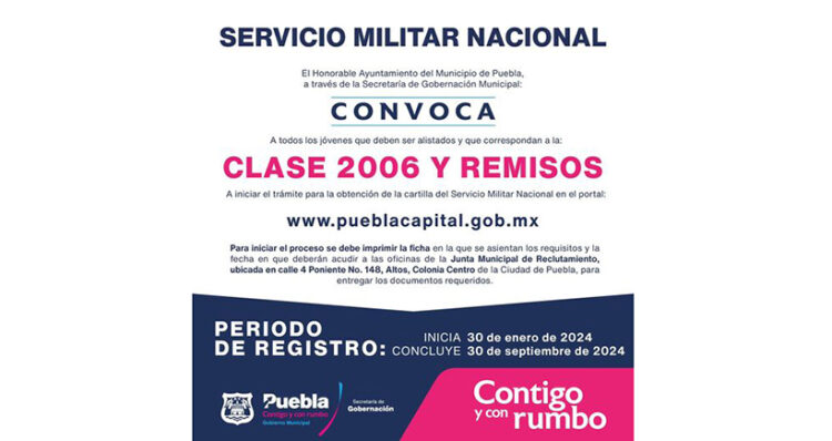 Arranca proceso para obtener la Cartilla del Servicio Militar clase 2006 y remisos