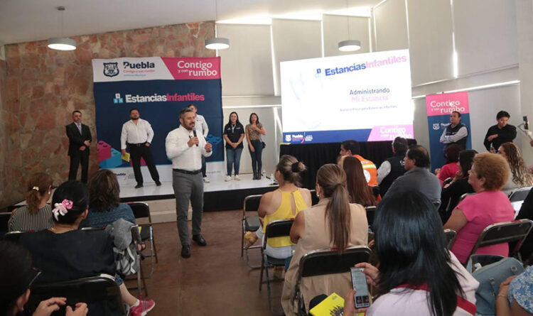 Ayuntamiento de Puebla imparte capacitación a personas encargadas de Estancias Infantiles