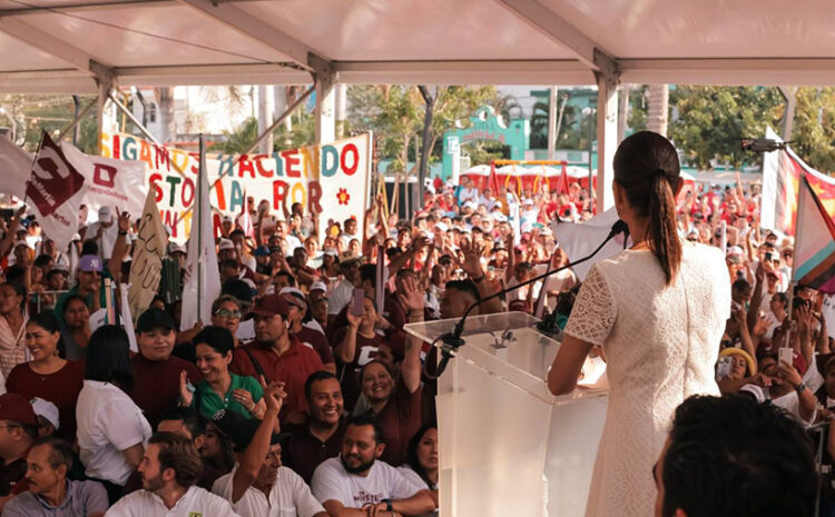 Desde Playa del Carmen, Claudia Sheinbaum destaca derecho a vivienda y salario digno como como prioridad de la 4T en Quintana Roo