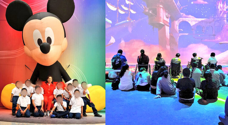 Niñas y niños de Casas de Asistencia del SEDIF disfrutaron de Immersive Disney Animation