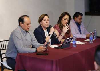 El miedo sí anda en burro y es azul advierte Edurne Ochoa, «en MORENA promovemos la paz»