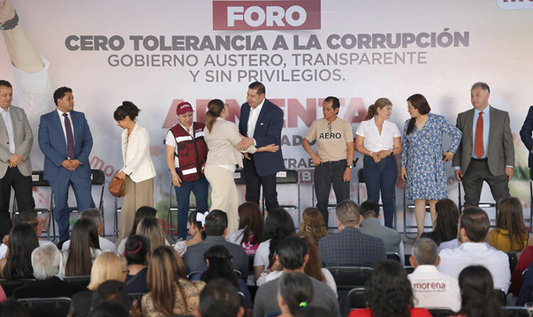 Armenta plantea cero tolerancia a la corrupción en todas las áreas de gobierno