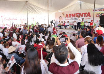 Apoyo a los estudiantes y obra participativa para habitantes de Coronango: Armenta