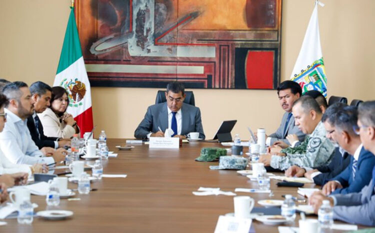 Trabajar de manera coordinada para mantener la tranquilidad en Puebla