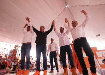 Fernando Morales y Jorge Máynez cierran campaña en San Martín Texmelucan con 20 mil poblanos
