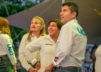 Eduardo Rivera anuncia ventaja de Roxana Luna en San Pedro Cholula