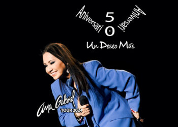 Ana Gabriel celebra 50 años de exitosa carrera con “UN DESEO MÁS TOUR 2024”