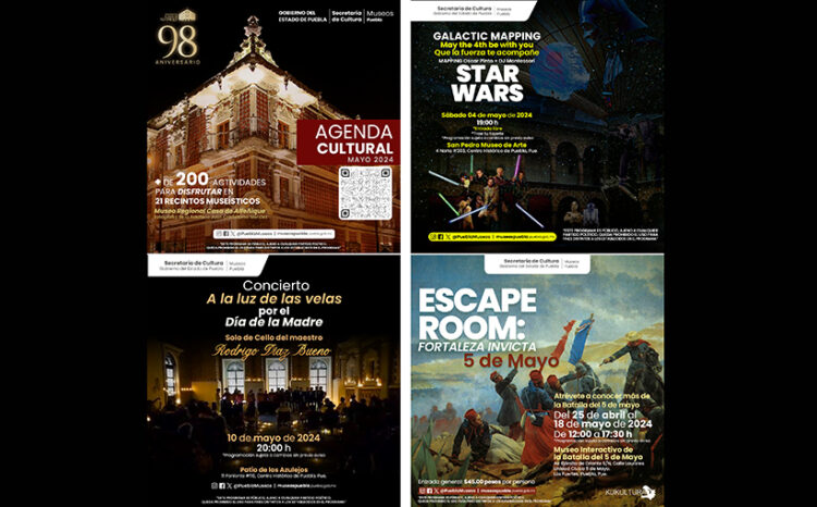 Lista, cartelera de mayo con actividades en museos estatales