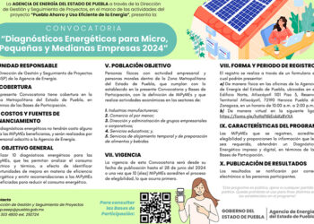 Emite gobierno convocatoria a empresas para diagnósticos energéticos