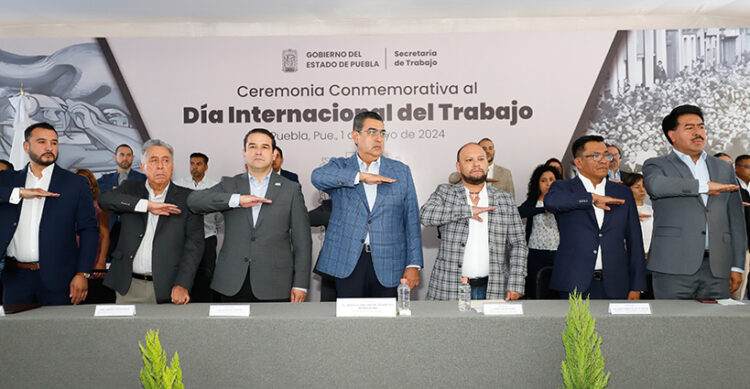 Gobernador preside y encabeza celebración del Día del Trabajo