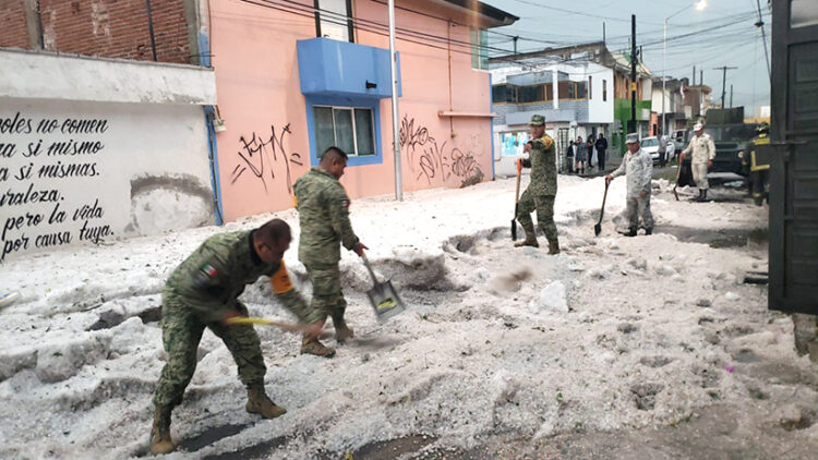 Gobierno atento a la atención tras fuerte granizada