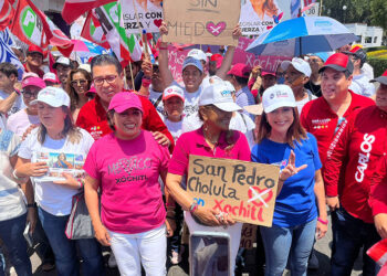 La ola azul y blanco no la pararán en Cholula y todo México: Lolita Parra