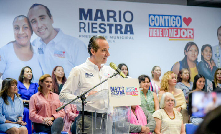 Por una Puebla donde las mujeres vivan mejor: Mario Riestra