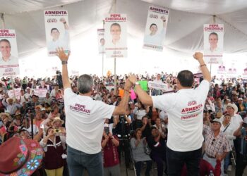 La seguridad es lo primero en Santo Tomás Chautla, coinciden Armenta y Chedraui