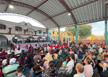 Desde San Cosme, cientos de cholultecas y liderazgos dan espaldarazo a Tonantzin Fernández