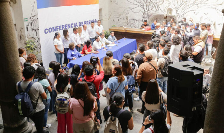 Tras robo de boletas, integrantes de Mejor Rumbo Para Puebla exigen garantías para el proceso electoral