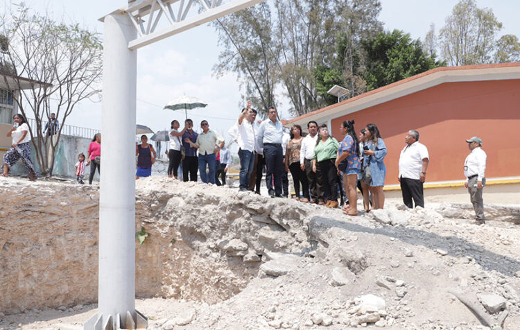 Supervisan obras en Tehuacán