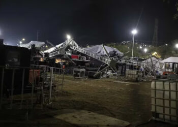 Ráfaga de viento causó el accidente en cierre de campaña de Máynez