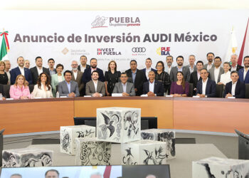 Anuncian Gobierno de Puebla y Audi inversión por más de mil millones de euros en electromovilidad