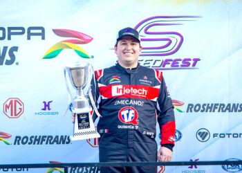 Podio de la GTM para el Andretti-Jourdain Autosport, con Gerardo “Grillo” Nieto en el Hermanos Rodríguez