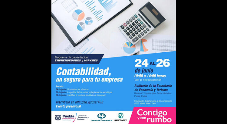 Ayuntamiento de Puebla invita al taller “Contabilidad, un seguro para tu empresa”