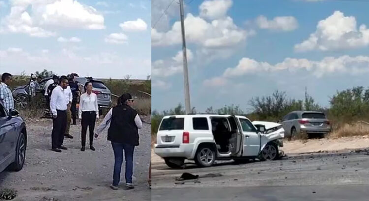 Sufre accidente equipo de Claudia Sheinbaum en Coahuila