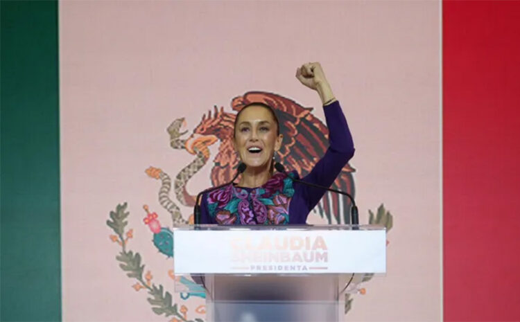 Por decisión del pueblo de México, Claudia Sheinbaum se convierte en la primera Presidenta de la República