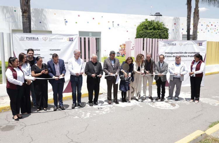 Encabezan Sergio Salomón y Gaby Bonilla trabajos de rehabilitación en Casa de Ángeles