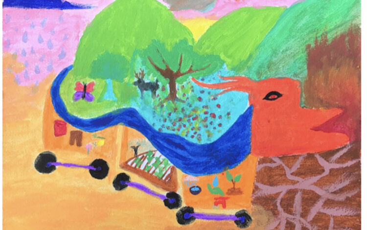 Niñas y niños muestran “El viaje del agua”, a través de sus creaciones
