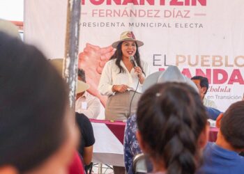 Continúa Tonantzin Fernández con el programa El Pueblo Manda por San Pedro Cholula