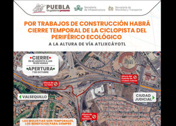 Cerrarán la ciclopista de Periférico por obras a partir de este 26
