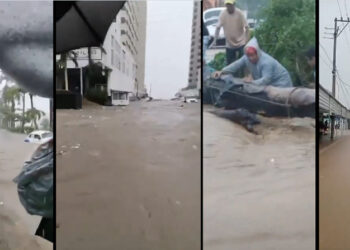 Huracán Jhon causa estragos en Acapulco