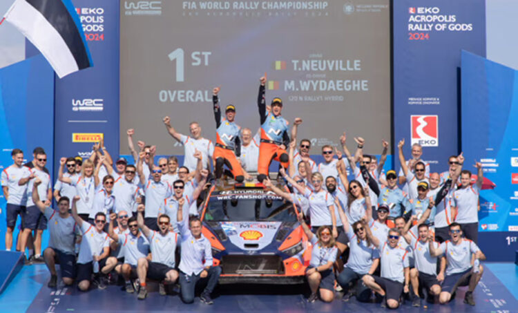 El equipo de Hyundai Motorsport se apodera del Rally de Acrópolis con un exitoso 1-2-3