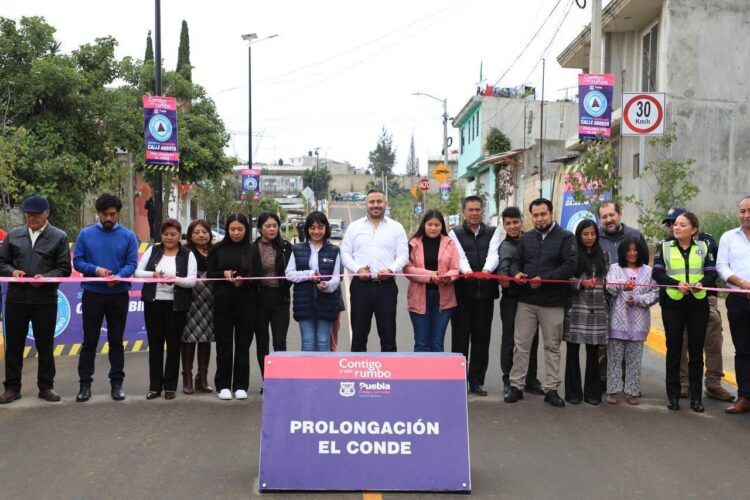En San Pablo Xochimehuacan, Gobierno Municipal entrega la Prolongación Del Conde