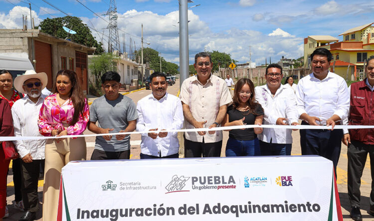 Sergio Salomón preside inauguración del techado en la secundaria general “Ricardo Flores Magón”