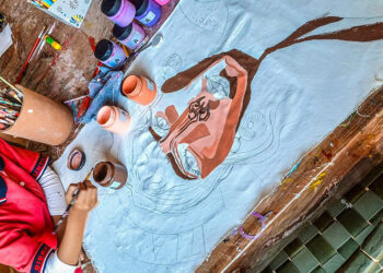 Mil 300 jóvenes artistas de Semilleros Creativos elaboran la escenografía para Tengo un sueño 2024