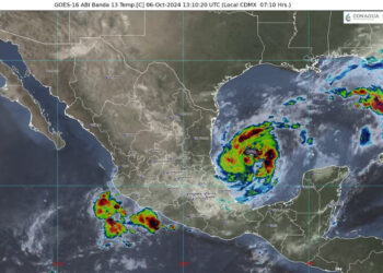 Continuarán las lluvias este lunes por Milton