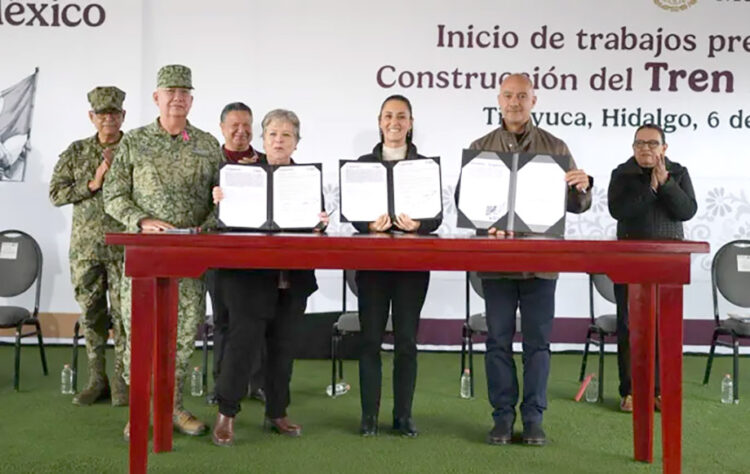 Presidenta Claudia Sheinbaum inicia trabajos preliminares para construcción del Tren México- Pachuca