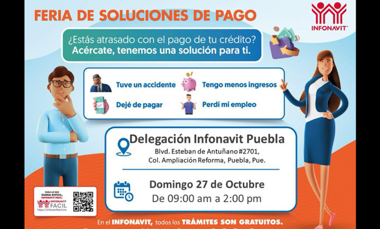 INFONAVIT realizará jornada dominical en su Centro de Servicio en Puebla