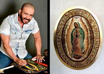 Eduardo Sánchez, especialista en el rescate de técnicas antiguas como el arte plumario y la cera escamada