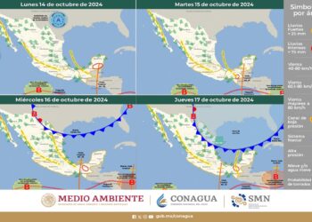 Bajas temperaturas y lluvias estos próximos 4 días