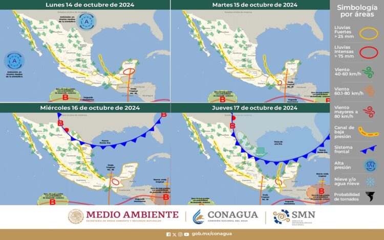 Bajas temperaturas y lluvias estos próximos 4 días